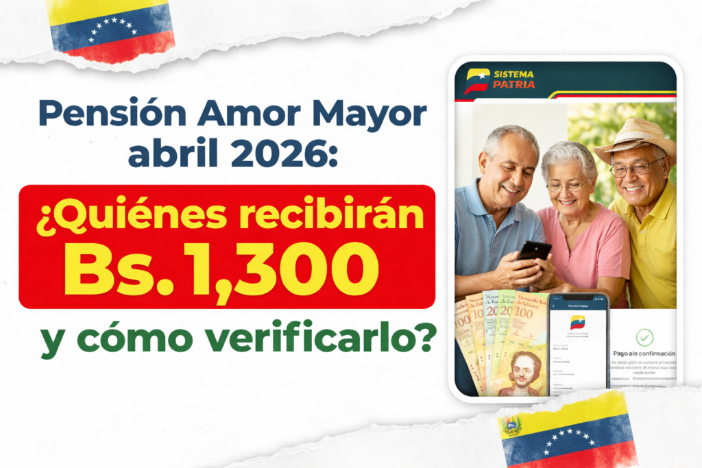 Pensión Amor Mayor abril 2026