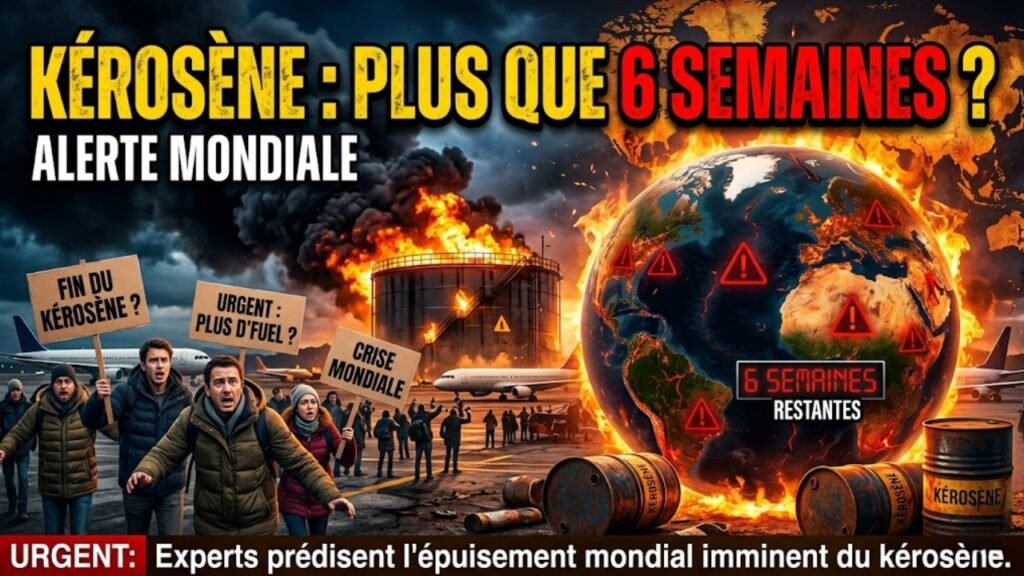 Alerte mondiale : jusqu’à 6 semaines de kérosène